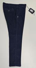 40WEFT PANTALONE UOMO DI VELLUTO CON MICRO FANTASIA BLU SCURO