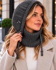 AESSE EQP COLLARE DONNA SURNA HOOD GRIGIO MELANGE