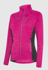 AESSE X-OVER FELPA DONNA NIMA FULL ZIP-W  CICLAMINO-BLACK