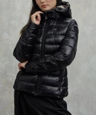 BLAUER GIUBBETTO DONNA  A RIGHE CAROLL NERO