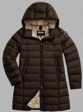 BLAUER IMBOTTITO PIUMA LUNGO AGNES MARRONE
