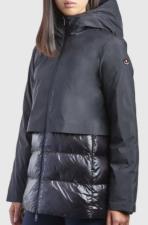 CANADIENS GIACCA CORTA DONNA DOPPIO TESSUTO 0 85 TECH NERO