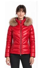 CANADIENS THEA  FUR PIUMINO DONNA ROSSO LAVA