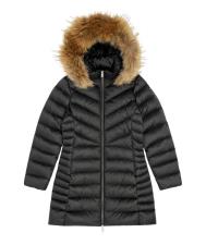 CANADIENS THEA LONG FUR PIUMINO DONNA NERO