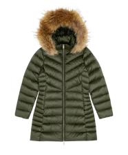 CANADIENS THEA LONG FUR PIUMINO DONNA VERDE