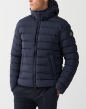 COLMAR Piumino uomo con cappuccio staccabile blu