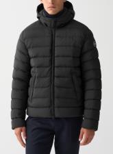 COLMAR Piumino uomo con cappuccio staccabile nero