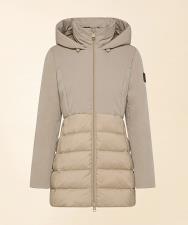 DEKKER DONNA CARCOAT BIMATERIALE WARFARE SE BMAT BEIGE