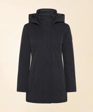 DEKKER DONNA PARKA NYLON STRETCH LUCIDO HORNET SE NERO