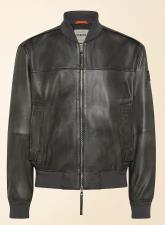 DEKKER OURGAN TT BOMBER IN PELLE NERO