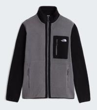 Giacca in pile Yumiori con cerniera integrale da uomo smoked pearl tn