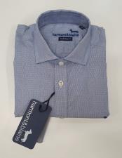 HARMONT E BLEIN CAMICIA UOMO IN MICRO FANTASIA CELESTE