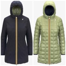 K WAY DENISE ECO STERTCH THERMO DOUBLE BLUE D GREEN S