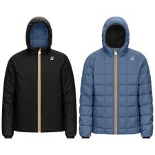 K-WAY JACQUES THERMO PLUS 2 DOUBLE NERO AZZURRO