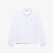 LACOSTE POLO ORIGINALE L.12.12 A MANICHE LUNGHE BIANCO