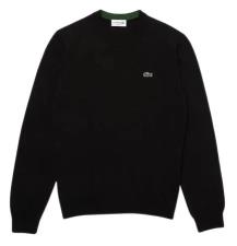 LACOSTE PULLOVER GIRO COLLO UOMO NERA