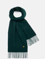 LYLE & SCOTT SCIARPA IN LANA D’AGNELLO UOMO DARK GREEN