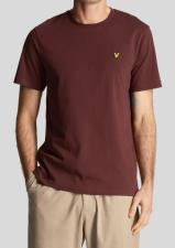 LYLE&SCOTT PLAIN T-SHIRT BORDO