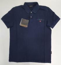 NAPAPIJRI POLO UOMO A MANICA CORTA ELBAS BLU MARINE