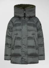 PEUTEREY AKAN MQN 04 FUR  Puffer jacket con bordo in pelliccia Verde Edera