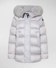 PEUTEREY FASHION E FUNCTIONAL SUPERLIGHT DOWN JACKET TAKAN MQ 02 FUR GRIGIO GELO