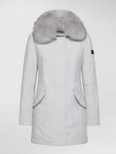 PEUTEREY GIACCA DONNA SLIM CON PELLICCIA DESMOT KL FUR GRIGIO GELO