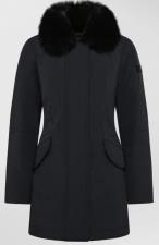 PEUTEREY GIACCA DONNA SLIM CON PELLICCIA DESMOT KL FUR NERO