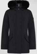 PEUTEREY GIACCA DONNA SLIM CON PELLICCIA IN TONO DONNET KL FUR NERO