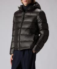 PEUTEREY HONOVA LKS LINEAR 04  Piumino uomo in nylon lucido nero