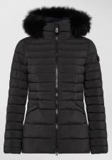 PEUTEREY PIUMINO DONNA SLIM CON PELLICCIA TURMALET ML 05 FUR CORVO