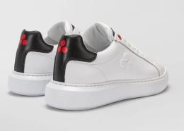 PEUTEREY SNEAKER DONNA IN LOGO GOFFRATO PACKARD 02 BIANCO NERO