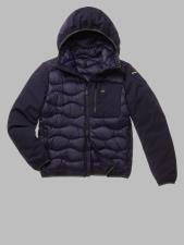 PIUMINO BLAUER NYLON E NEOPRENE CON CAPPUCCIO HERMAN BLU NOTTE INTENSO