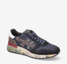 PREMIATA SNEAKERS UOMO MICK  BLU CON DETTAGLI COLORATI