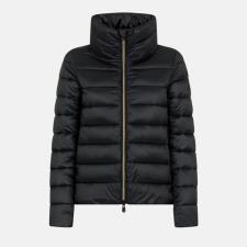 SAVE THE DUCK DONNA ELSIE  PIUMINO CORTO CON COLLO ALTO NERO