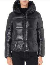 SAVE THE DUCK Piumino donna animal-free mod. biddy nero