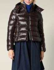 SAVE THE DUCK Piumino donna animal-free mod. Cosmary MARRONE NERO