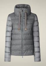 SAVE THE DUCK Piumino donna animal free mod. Selin grigio mélange