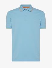 SUN 68 POLO UOMO SMALL STRIPE ON COLOR EL AZZURRO