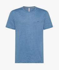 SUN 68 T SHIRT UOMO LINEN SOLID AVIO
