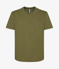 SUN 68 T SHIRT UOMO V NECK MILITARE