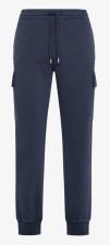 SUN68 CARGO PANT GARMENT DYE COTTON FL NAVY BLUE