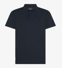 SUN68 Polo uomo in piquet tecnico blu navy