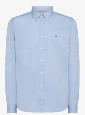 SUN68 SHIRT NEW OXFORD SMALL COLLAR B-D L-S AZZURRO