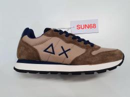 SUN68 SNEAKERS UOMO TOM SOLID NYLON BEIGE SCURO