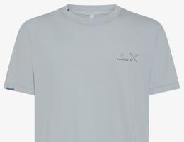 SUN68 T-SHIRT MAN VINTAGE BROKEN S-S GRIGIO CHIARO