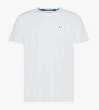 SUN68 T-shirt uomo girocollo in jersey bianco