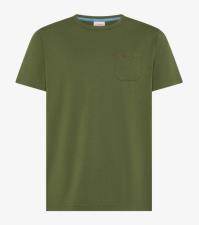 SUN68 T-shirt uomo girocollo in jersey verde scuro