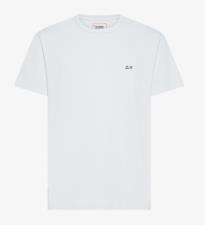 SUN68 T-shirt uomo in piquet stretch bianco