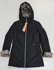 SUNS BOARDS GIUBBINO DONNA MARMOLADA FUR CON CAPPUCCIO NERO