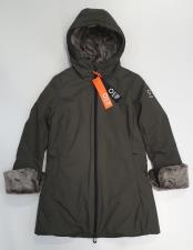 SUNS BOARDS GIUBBINO DONNA MARMOLADA FUR CON CAPPUCCIO OLIVE